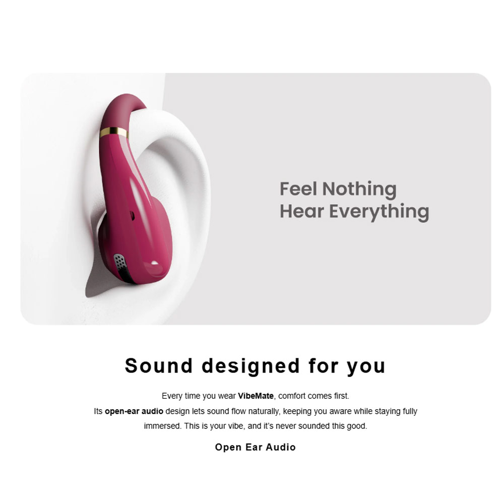 Picture of HiFuture VibeMate Premium Bluetooth 5.4 Comfort Open Ear Headphones Waterproof with ENC Noise Cancellation (Matcha Green)