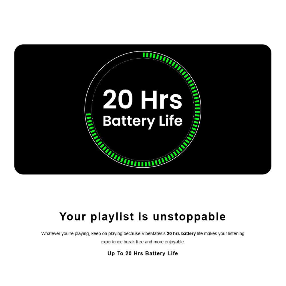 Picture of HiFuture VibeMate Premium Bluetooth 5.4 Comfort Open Ear Headphones Waterproof with ENC Noise Cancellation (Matcha Green)