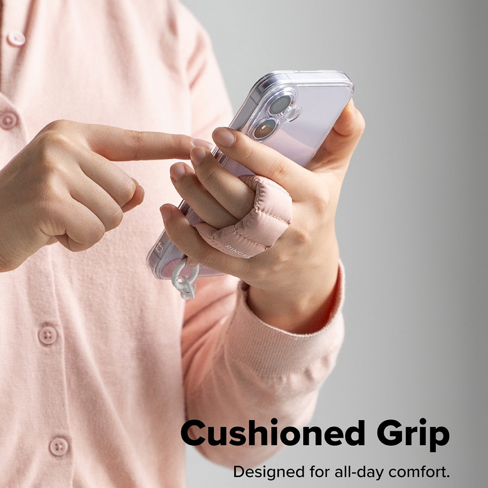 Picture of Ringke Eye Catching Holder Link & Puffer Finger Strap for Phone case (Matcha Green)