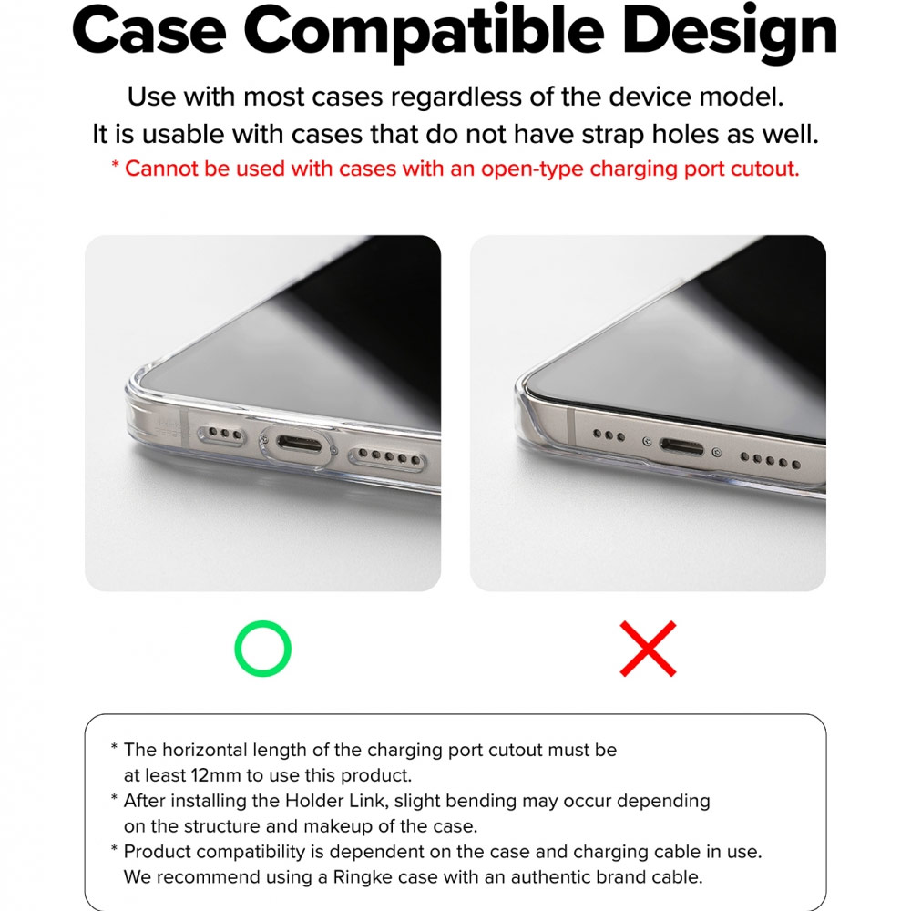 Picture of Ringke Eye Catching Holder Link & Puffer Finger Strap for Phone case (Matcha Green)