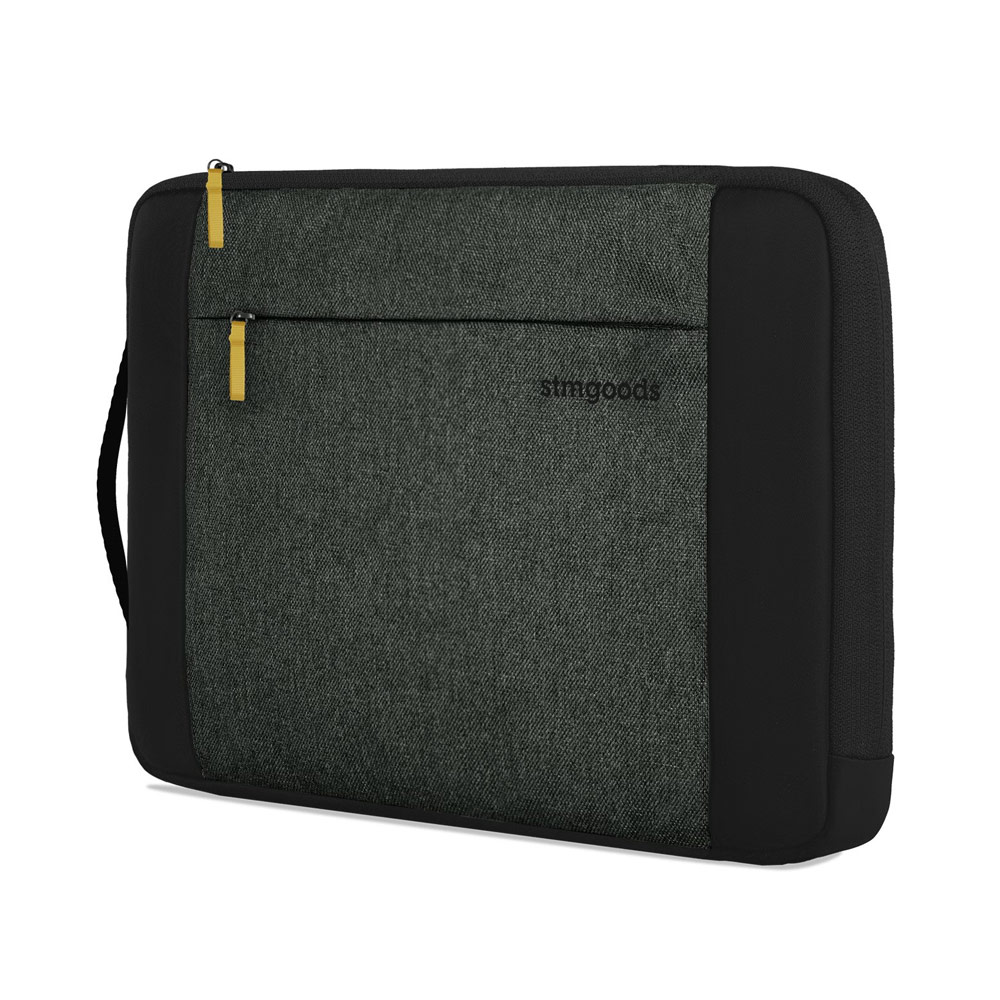 Picture of STM Kin Slim and Lightweight with Shock Absorbing Secure Zip Laptop Sleeve with Accessory Storage Pocket up to 16" (Slate Black)