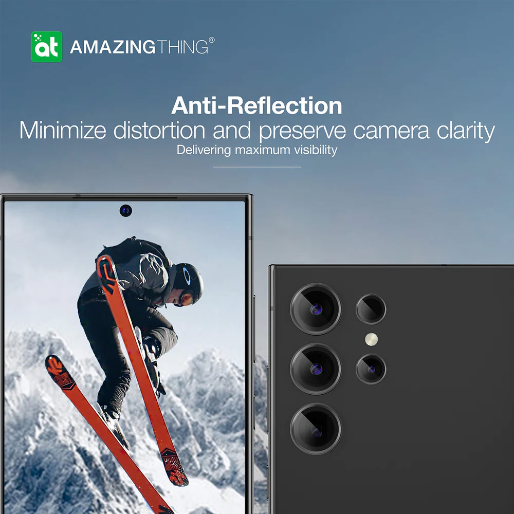 Picture of Samsung Galaxy S24 Ultra | AMAZINGThinng AR Lens Frame Tempered Glass Protector for Galaxy S24 Ultra 6.7 (Black)