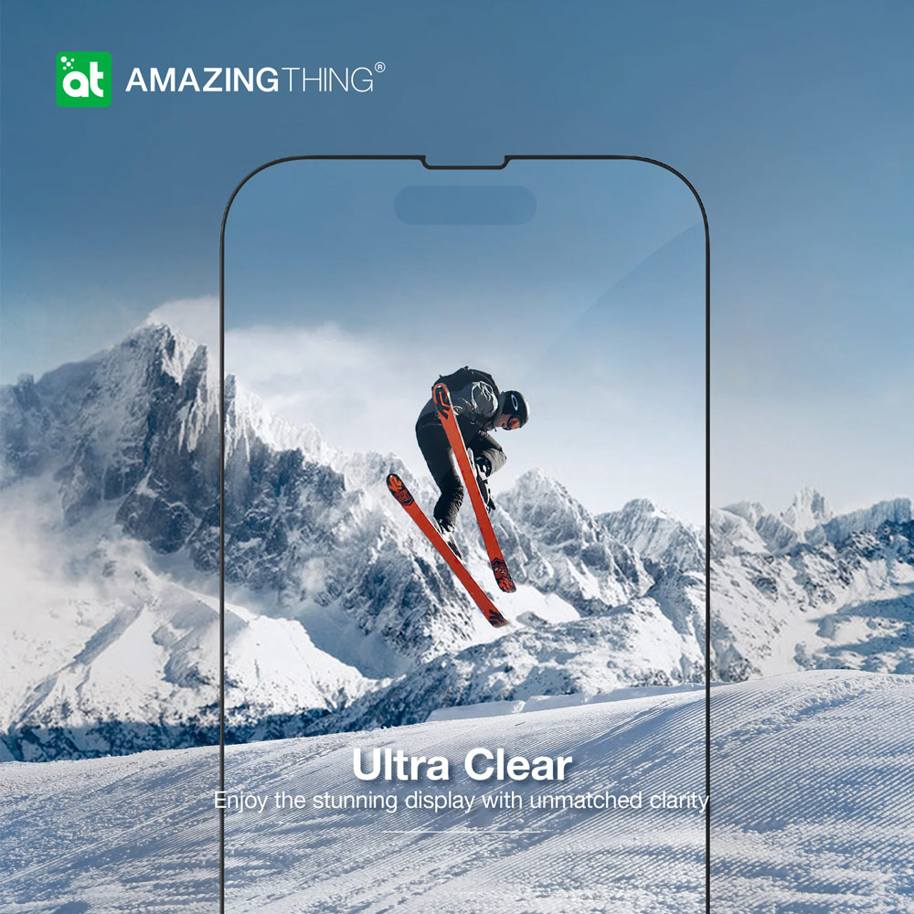 Picture of Apple iPhone 15 6.1  | Amazingthing Radix Fully Covered Tempered Glass for iPhone 15 6.1 (HD Ultra Clear)