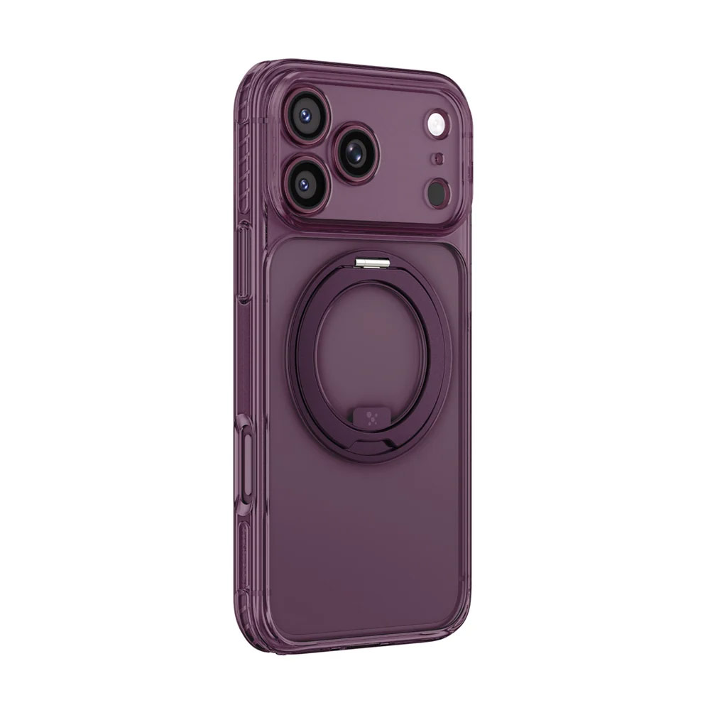 Picture of Apple iPhone 18 Pro Max Case | Amazingthing TITAN PRO MagSpin Magnetic Kickstand Case with X-CUSHION PRO Protection for iPhone 18 Pro Max 6.9 - Purple