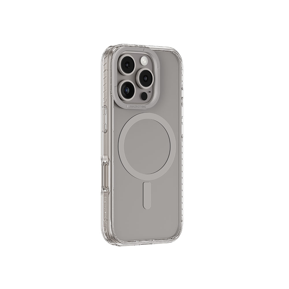 Picture of Apple iPhone 16 Pro Max 6.9 Case | Amazingthing TITAN PRO Magsafe Compatible Drop Proof Case for iPhone 16 Pro Max 6.9 (Titan Gray)