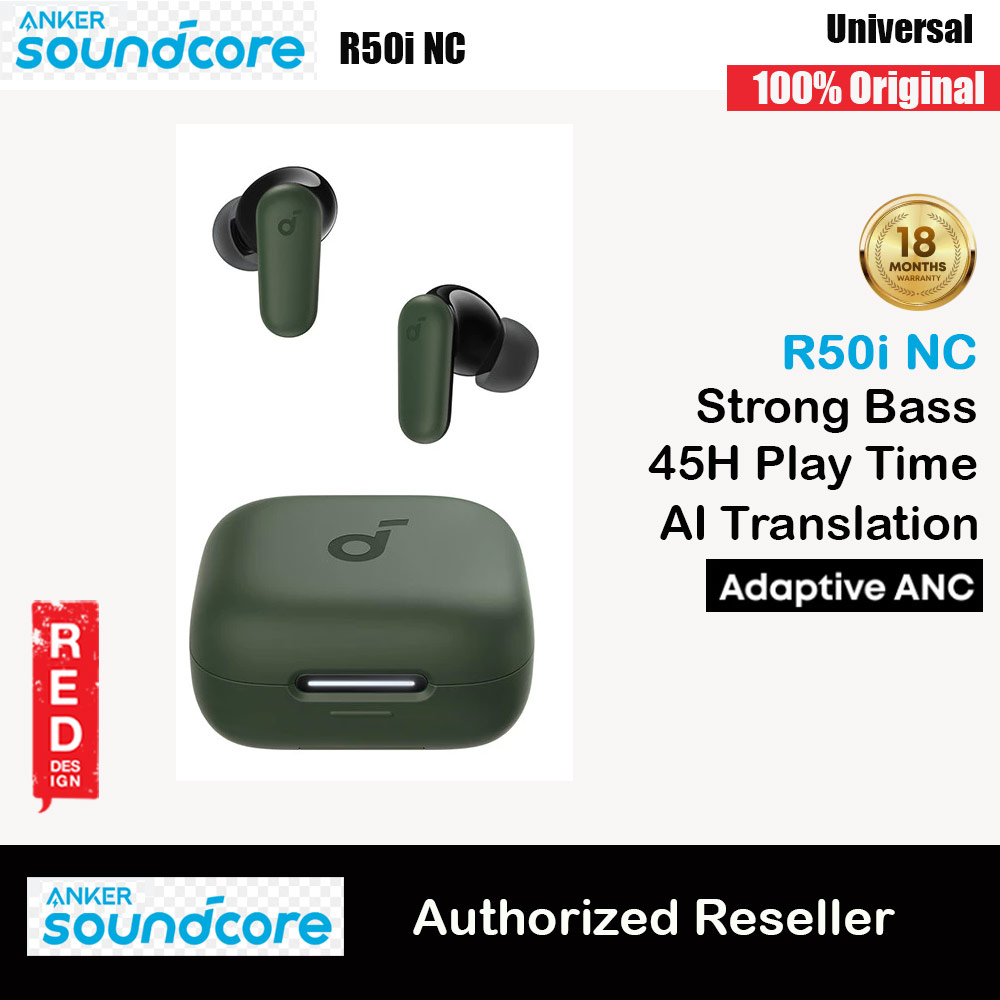 Picture of Soundcore by Anker R50i NC Earbuds Adaptive ANC Bluetooth 5.4 TWS 45Hours Long Play Time Headsets A3959 (Green) Red Design- Red Design Cases, Red Design Covers, iPad Cases and a wide selection of Red Design Accessories in Malaysia, Sabah, Sarawak and Singapore 