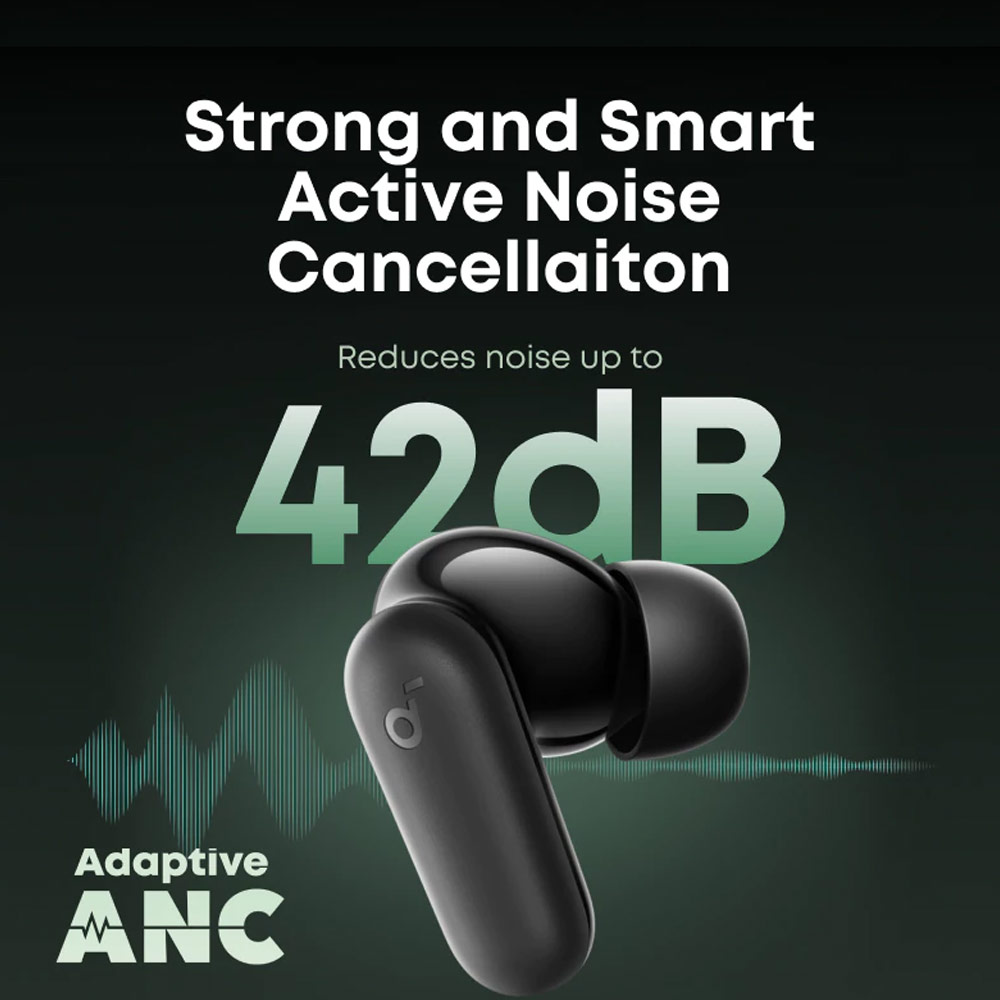 Picture of Soundcore by Anker R50i NC Earbuds Adaptive ANC Bluetooth 5.4 TWS 45Hours Long Play Time Headsets A3959 (Pink)
