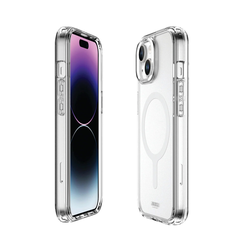 Picture of Apple iPhone 15 6.1 Case | Avana Ice Series Magnetic Drop Protection Transparent Case for Apple iPhone 15 6.1 (Ice Clear)
