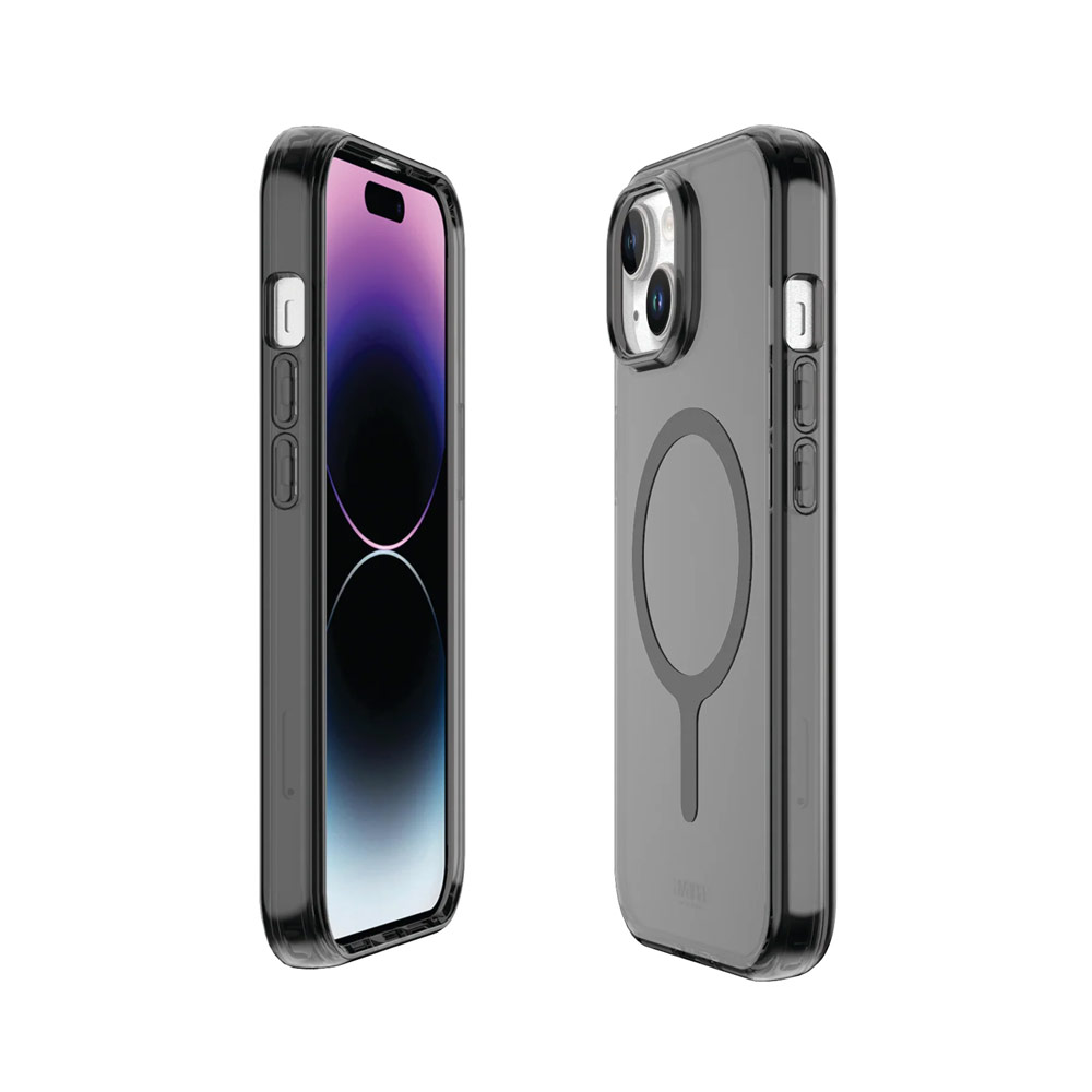 Picture of Apple iPhone 15 6.1 Case | Avana Ice Series Magnetic Drop Protection Transparent Case for Apple iPhone 15 6.1 (Ice Smoke)