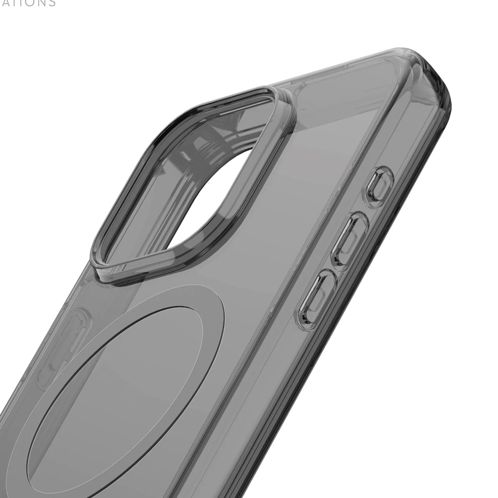 Picture of Apple iPhone 15 6.1 Case | Avana Ice Series Magnetic Drop Protection Transparent Case for Apple iPhone 15 6.1 (Ice Smoke)