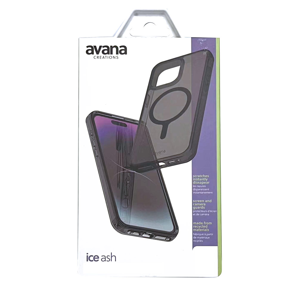 Picture of Apple iPhone 15 6.1 Case | Avana Ice Series Magnetic Drop Protection Transparent Case for Apple iPhone 15 6.1 (Ice Smoke)