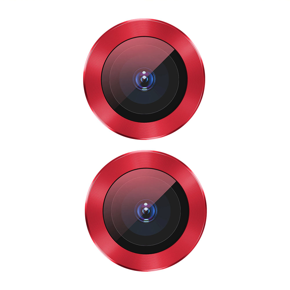 Picture of Apple iPhone 11 6.1 | Baseus Alloy Ring Lens Film Protector Independent Fully Cover Lens Film for iPhone 11 6.1 (Red)