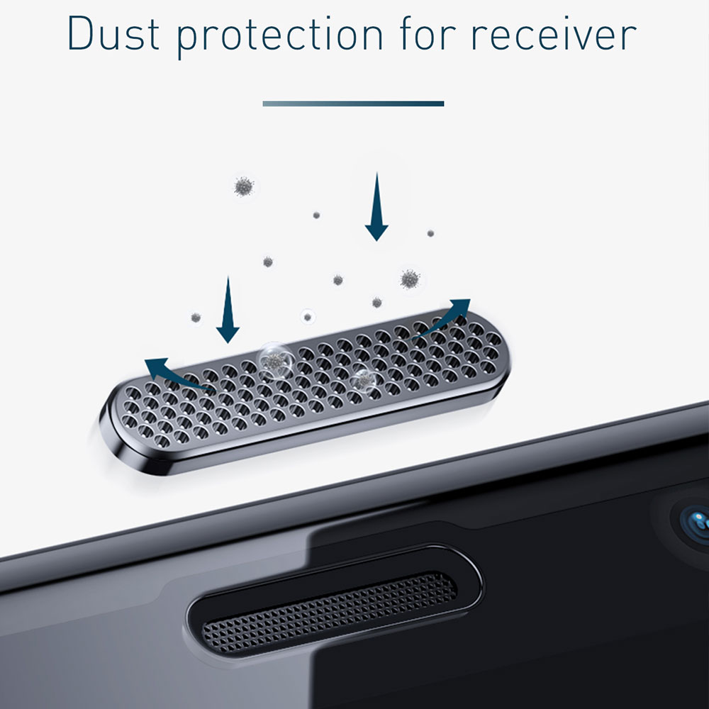 Picture of Apple iPhone 11 6.1  | Baseus 3D Anti Peep View Spy Privacy Full Coverage Tempered Glass wit Anti Dust  for Apple iPhone 11 6.1 (Anti Peep View Privacy Black)