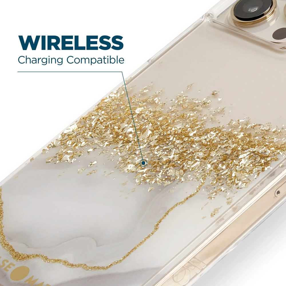 Picture of Apple iPhone 14 6.1 | Case Mate Case-Mate Stylish Design Drop Protection Case for iPhone 14 6.1 (Karat Marble)