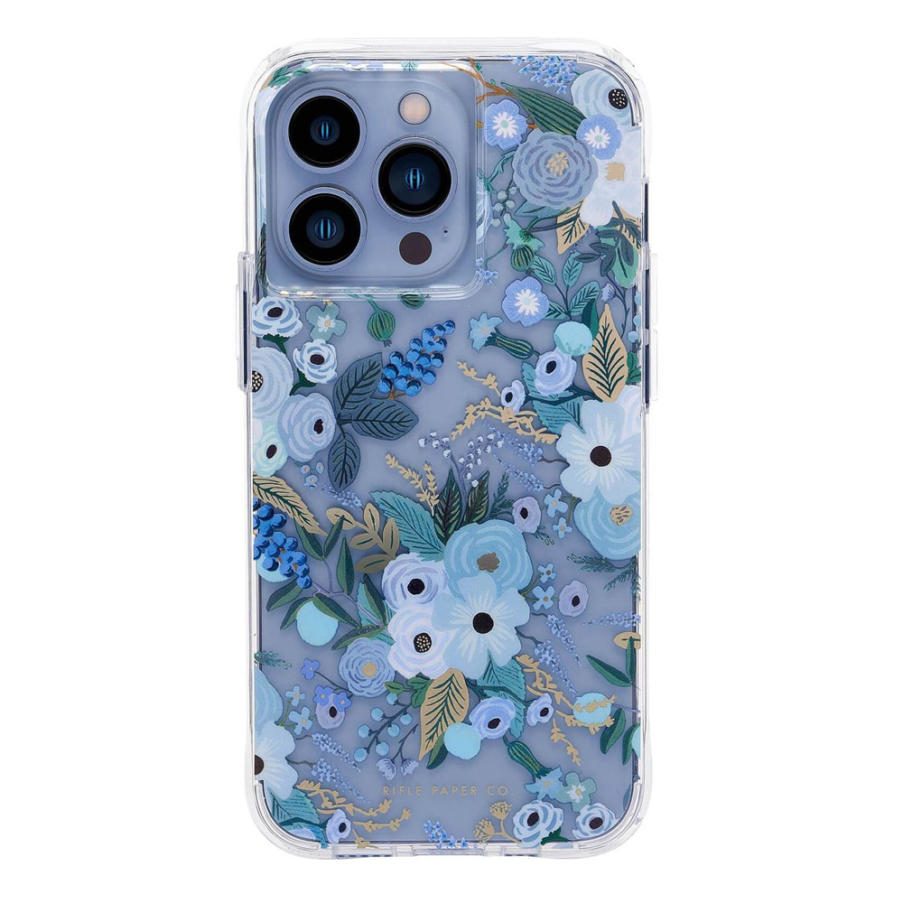 Picture of Apple iPhone 13 6.1 | Case Mate Case-Mate Rifle Paper Co Series Protection Case for iPhone 13 6.1 (Garden Party Blue)