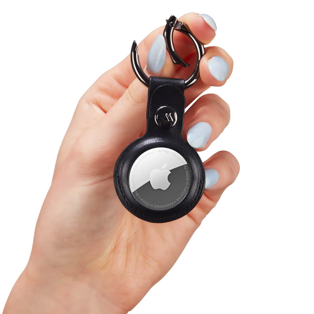 Picture of Apple Air Tag | Case-Mate Case Mate Keychain Case Protective Cover Case Keyring Design for Apple AirTag (Black)