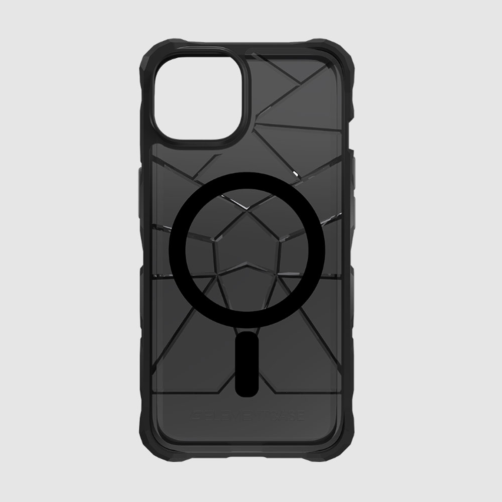 Picture of Apple iPhone 14 6.1 Case | Element Case Special Ops Double Reinforced Drop  Protection Case with Magsafe Compatible for iPhone 14 6.1 (Smoke Black)