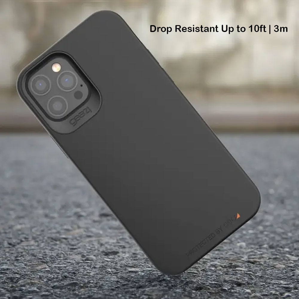 Picture of Apple iPhone 12 6.1 Case | Gear4 D30 Holborn Slim Soft Touch Drop Protection Case for iPhone 12 Pro Max 6.7 (Black)