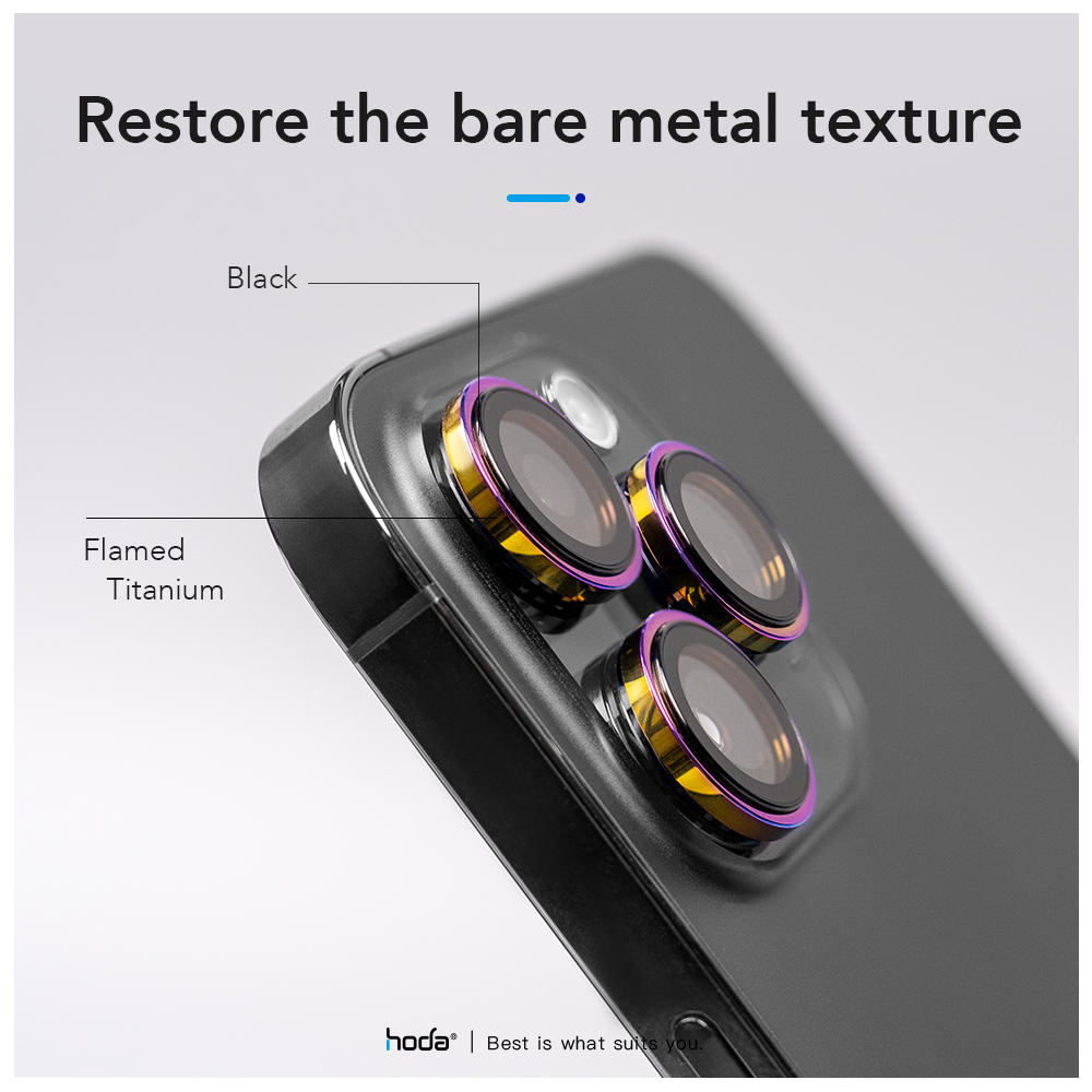 Picture of Apple iPhone 15 Pro 6.1 | Hoda Sapphire Lens Protector for iPhone 15 Pro 6.1 iPhone 15 Pro Max 6.7 (3PCS Blue)