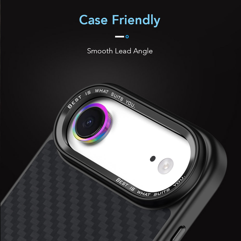 Picture of Apple iPhone 17 Pro 6.3  | Hoda Sapphire Lens Protector for iPhone 17 Pro Max 6.9 17 Pro 6.3  (3PCS Orange)