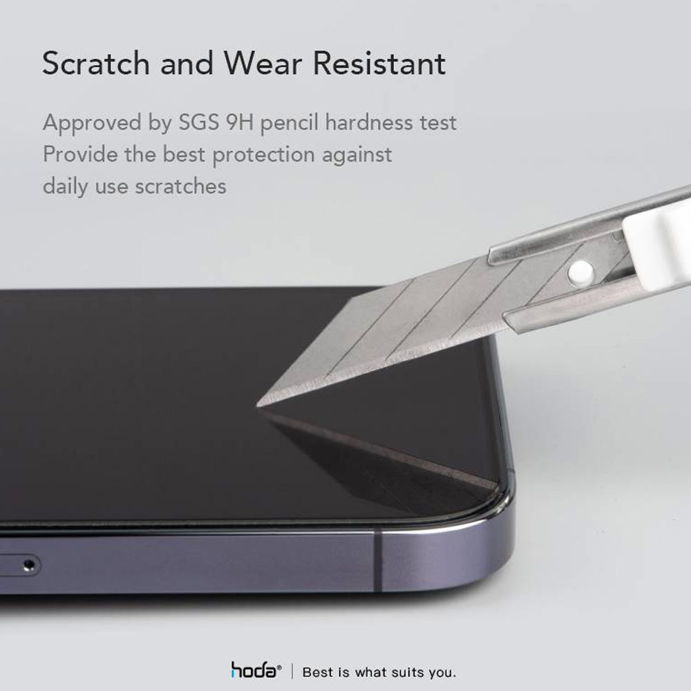 Picture of Apple iPhone 13 6.1 Screen Protector | Hoda 0.33mm 2.5D Full Coverage Anti Reflection Tempered Glass Screen Protector for Apple iPhone 13 iPhone 13 Pro 6.1 iPhone 14 6.1  (Anti Reflection)