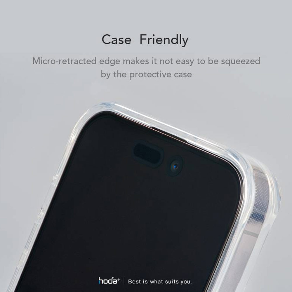 Picture of Apple iPhone 13 6.1 Screen Protector | Hoda 0.33mm 2.5D Full Coverage Anti Reflection Tempered Glass Screen Protector for Apple iPhone 13 iPhone 13 Pro 6.1 iPhone 14 6.1  (Anti Reflection)