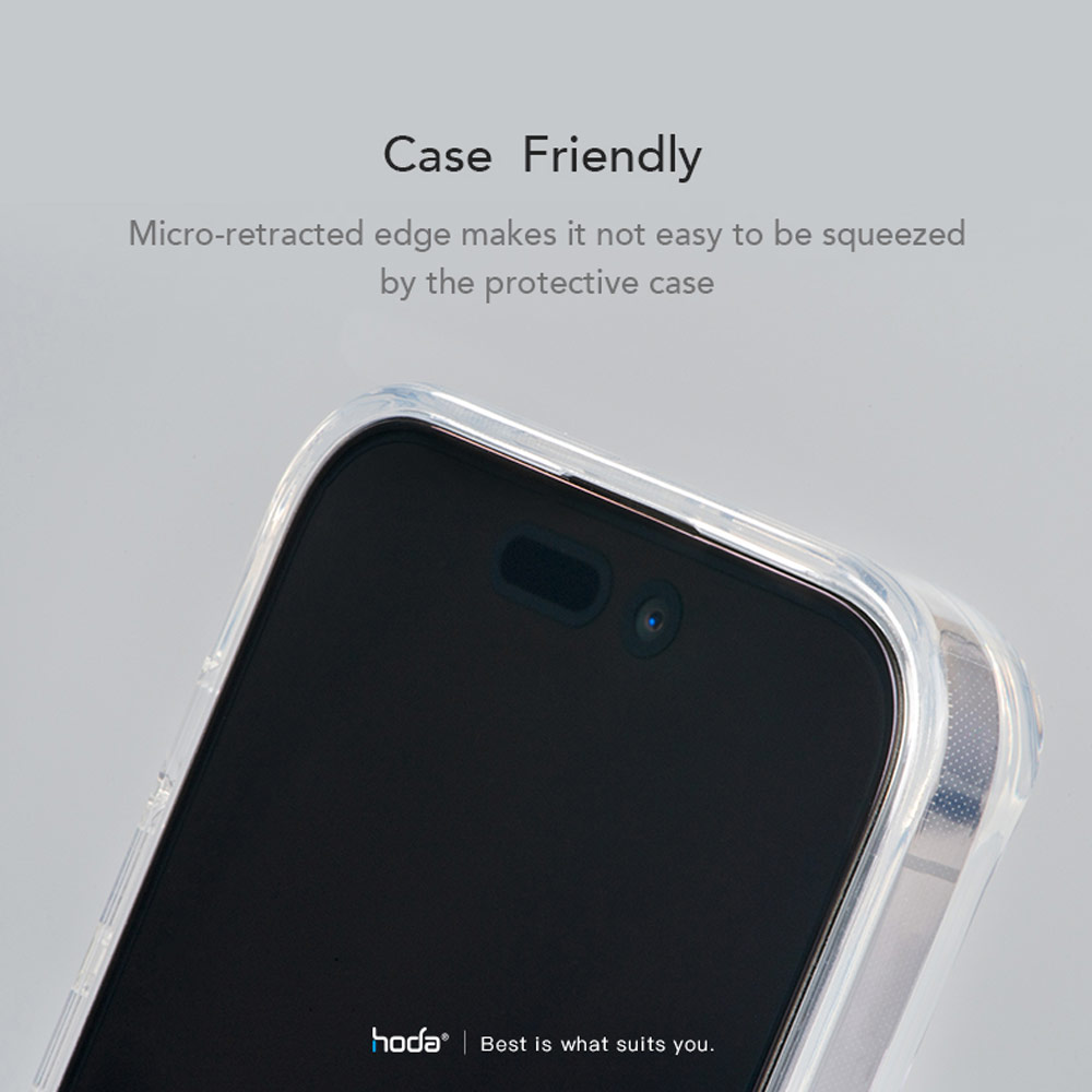 Picture of Apple iPhone 15 Pro 6.1 Screen Protector | Hoda 0.33mm 2.5D Full Coverage Anti Reflection Tempered Glass Screen Protector for Apple iPhone 15 Pro 6.1 (Anti Reflection)