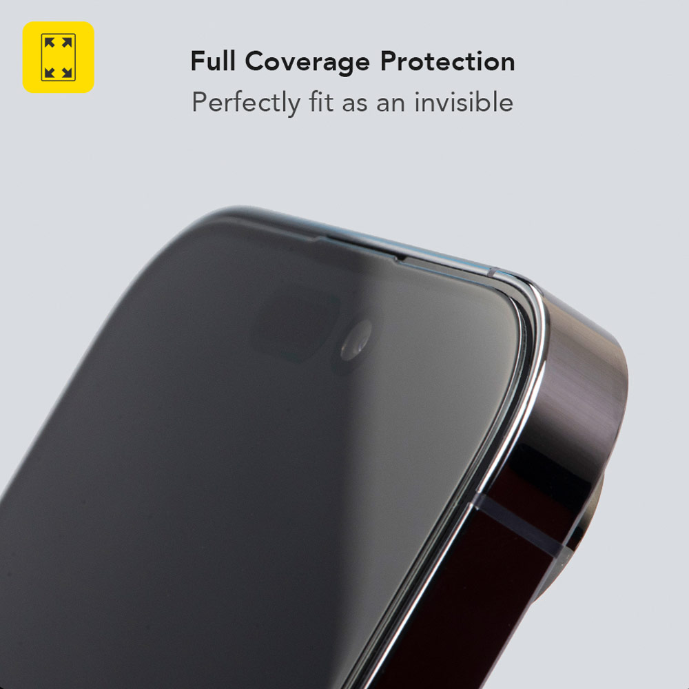 Picture of Apple iPhone 17 Pro 6.3 Screen Protector | Hoda Anti Reflection Full Coverage Tempered Glass Screen Protector for iPhone 17 Pro 6.3 (Anti Reflection)