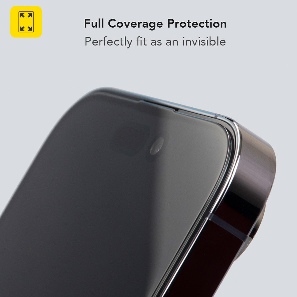 Picture of Apple iPhone 17 Pro 6.3 Screen Protector | Hoda Anti Reflection Full Coverage Tempered Glass Screen Protector for iPhone 17 Pro 6.3 (Anti Reflection)