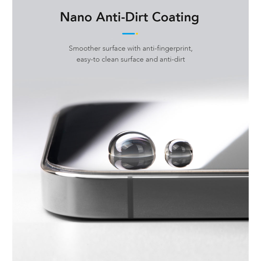 Picture of Apple iPhone 17 Pro 6.3 Screen Protector | Hoda Anti Clear Full Coverage Tempered Glass Screen Protector for iPhone 17 Pro 6.3 (Clear)