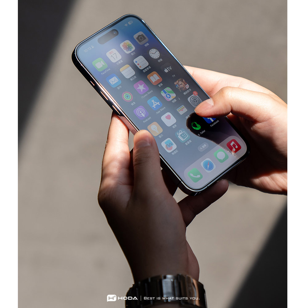 Picture of Apple iPhone 17 Pro 6.3 Screen Protector | Hoda Anti Clear Full Coverage Tempered Glass Screen Protector for iPhone 17 Pro 6.3 (Clear)