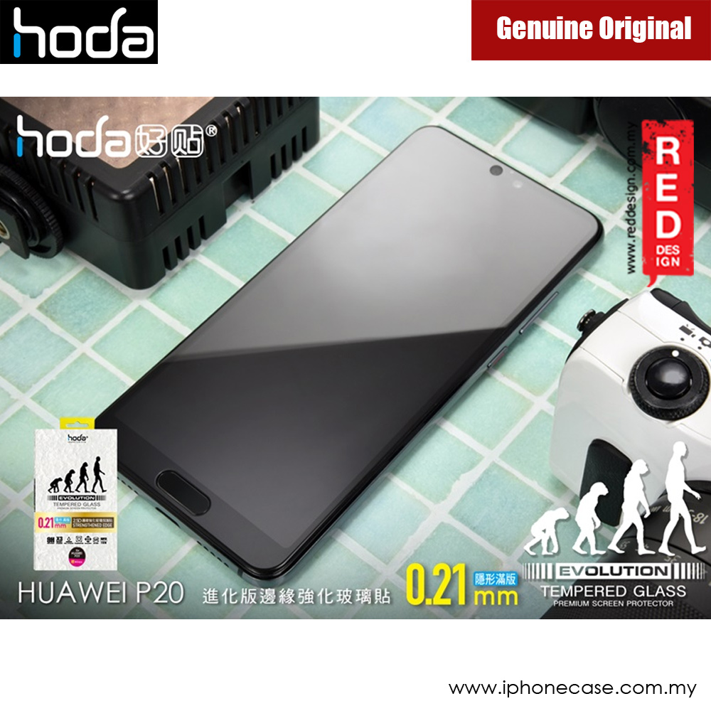 Picture of Huawei P20 | Hoda Evolution Premium Clear 9H Tempered Glass for Huawei P20 (0.21 mm Strengthen Edge Black)