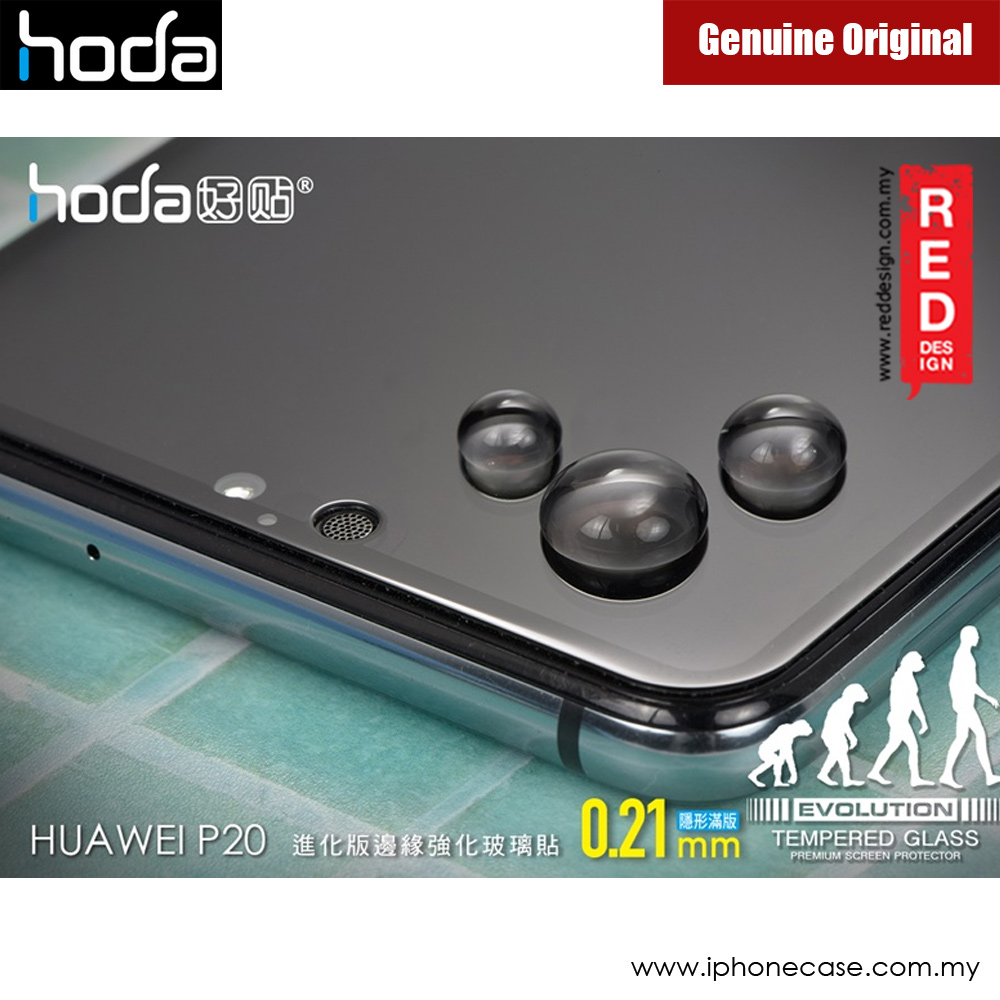 Picture of Huawei P20 | Hoda Evolution Premium Clear 9H Tempered Glass for Huawei P20 (0.21 mm Strengthen Edge Black)