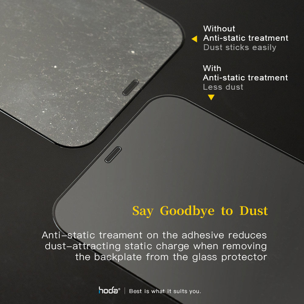 Picture of Apple iPhone 13 6.1 Screen Protector | Hoda 0.33mm 2.5D Full Coverage Tempered Glass Screen Protector for Apple iPhone 13 iPhone 13 Pro 6.1  (Matte Specialize for Mobile Gaming)