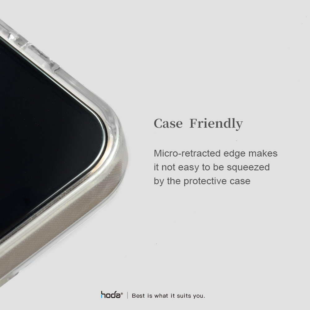 Picture of Apple iPhone 13 6.1 Screen Protector | Hoda 0.33mm 2.5D Full Coverage Tempered Glass Screen Protector for Apple iPhone 13 iPhone 13 Pro 6.1  (Matte Specialize for Mobile Gaming)