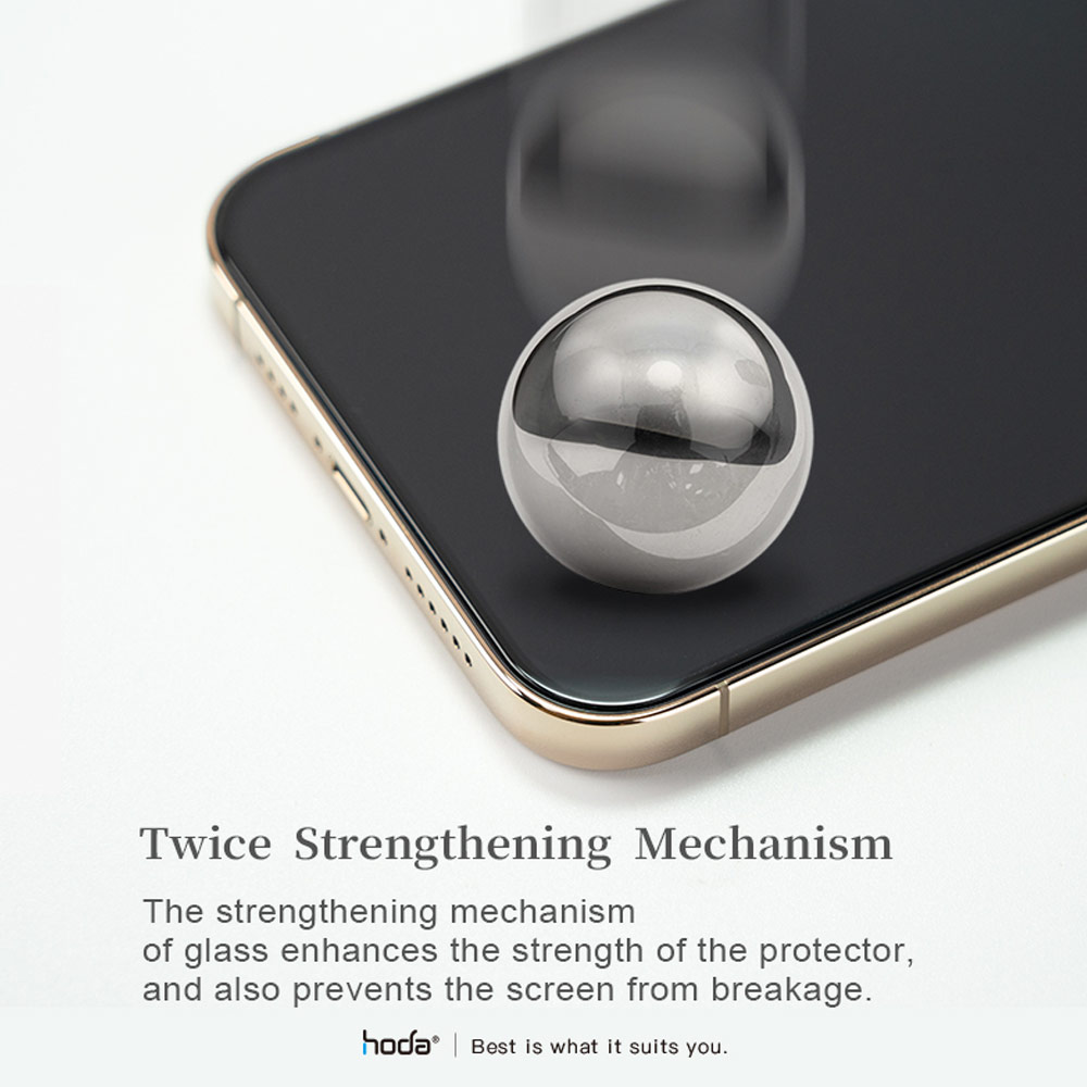 Picture of Apple iPhone 13 6.1 Screen Protector | Hoda 0.33mm 2.5D Full Coverage Tempered Glass Screen Protector for Apple iPhone 13 iPhone 13 Pro 6.1  (Matte Specialize for Mobile Gaming)