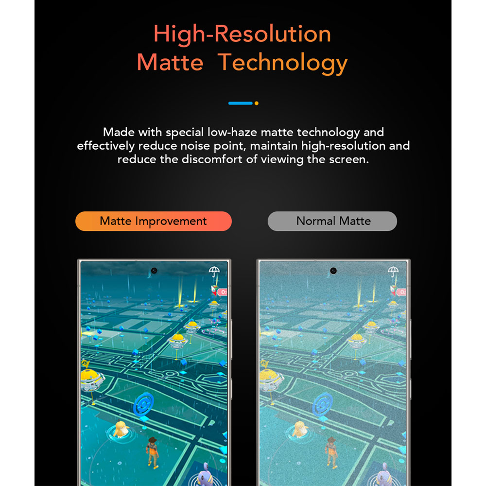 Picture of Samsung Galaxy S26 Ultra Screen Protector | Hoda Matte Anti Reflection Full Coverage Tempered Glass Screen Protector for Samsung Galaxy S26 Ultra (Matte)