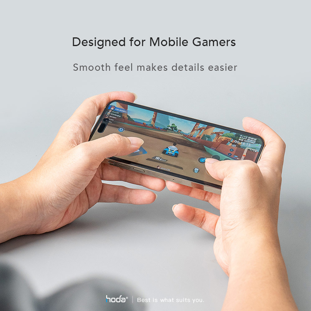 Picture of Apple iPhone 15 Pro Max 6.7 Screen Protector | Hoda 0.33mm 2.5D Full Coverage Gamer Matte Tempered Glass Screen Protector for Apple iPhone 15 Pro Max 6.7 (Matte)