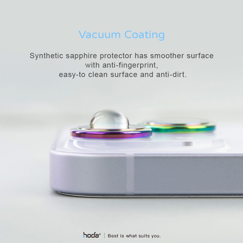 Picture of Apple iPhone 14 Plus 6.7  | Hoda Sapphire Lens Protector for iPhone 14 6.1 iPhone 14 Plus 6.7  (2PCS Red)