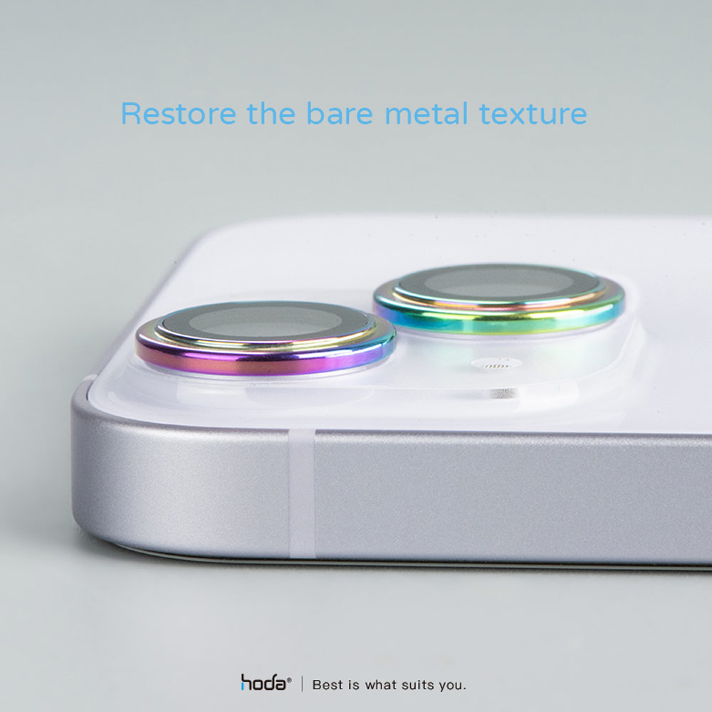 Picture of Apple iPhone 14 Plus 6.7  | Hoda Sapphire Lens Protector for iPhone 14 6.1 iPhone 14 Plus 6.7  (2PCS Red)