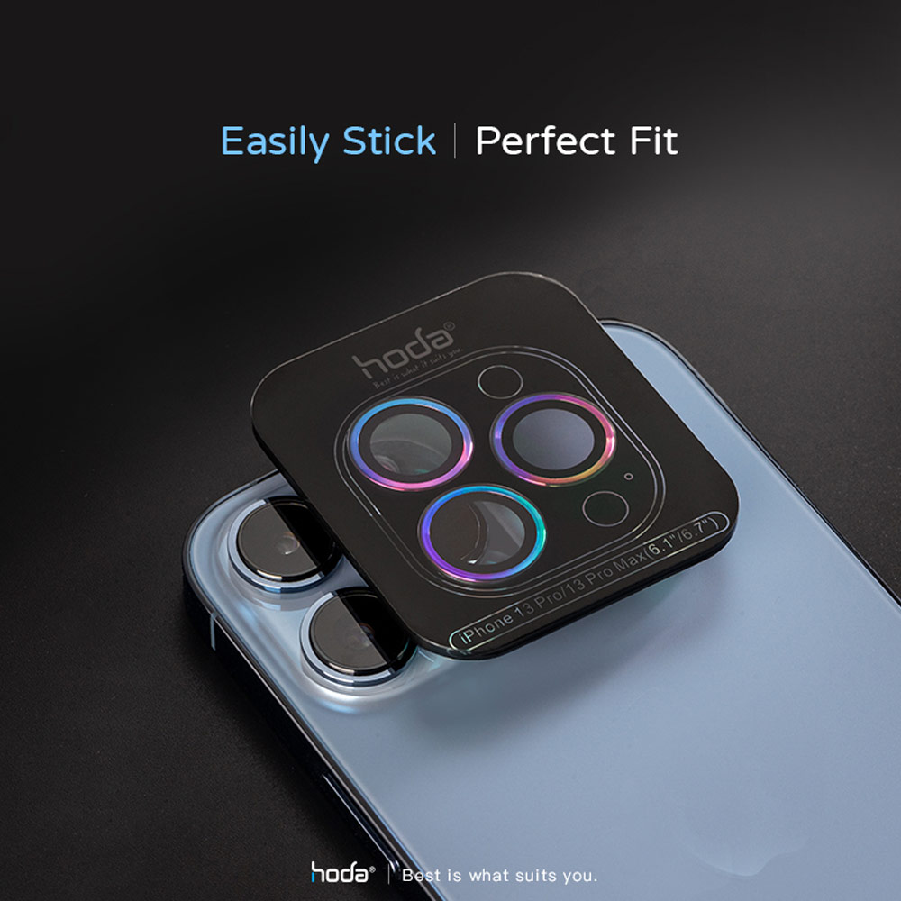 Picture of Apple iPhone 14 Plus 6.7  | Hoda Sapphire Lens Protector for iPhone 14 6.1 iPhone 14 Plus 6.7  (2PCS Red)