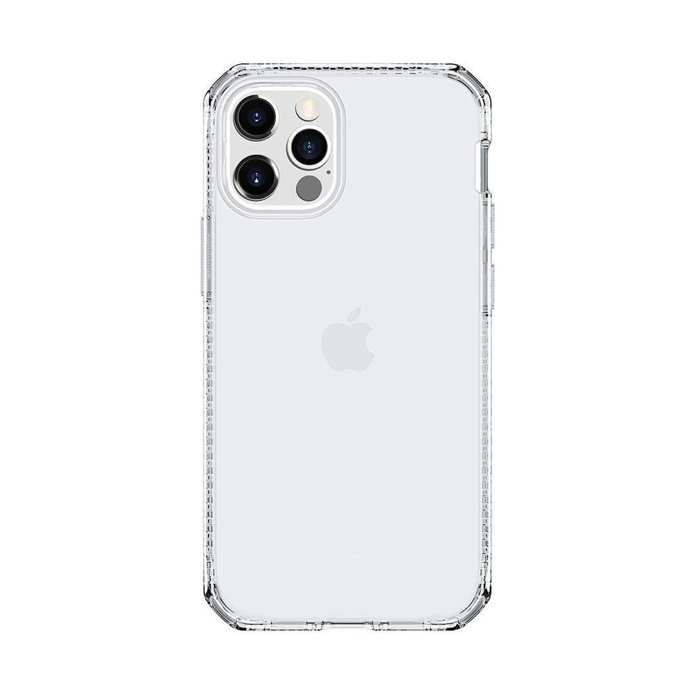 Picture of Apple iPhone 12 6.1 Case | ITSKINS SPECTRUM CLEAR ANTIMICROBIAL Certified Antishock Protection Case for Apple iPhone 12 iPhone 12 Pro 6.1 (Transparent)