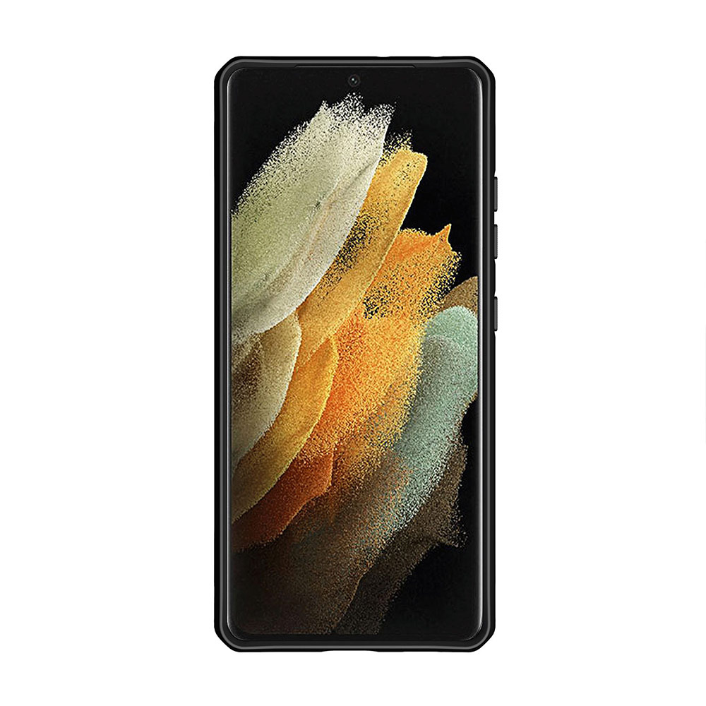 Picture of Samsung Galaxy S21 Ultra 6.8 Case | ITSKINS HYBRID SOLID ANTIMICROBIAL Certified Antishock Protection Case for Samsung Galaxy S21 Ultra 6.8 (Plain Black transparent)