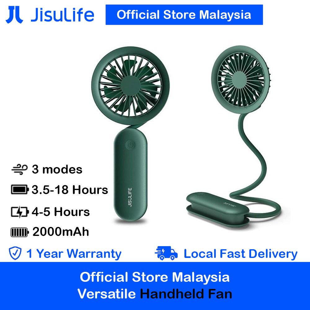 Picture of Jisulife Malaysia Versatile Handheld Mini Fan Portable Rechargeable 2000mAh Hanging Handheld Mini Fan for Outdoor Indoor Badminton Court Concert Picnic Camping FA15 (Green) Red Design- Red Design Cases, Red Design Covers, iPad Cases and a wide selection of Red Design Accessories in Malaysia, Sabah, Sarawak and Singapore 