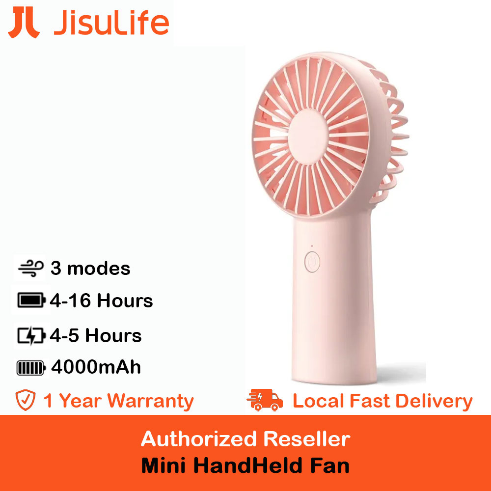 Picture of Jisulife Malaysia 3 Speed Wind Handheld Fan Portable Rechargeble 4000mAh Fan Kipas for Home Office Travel Outdoor Indoor Activity (Pink) Red Design- Red Design Cases, Red Design Covers, iPad Cases and a wide selection of Red Design Accessories in Malaysia, Sabah, Sarawak and Singapore 