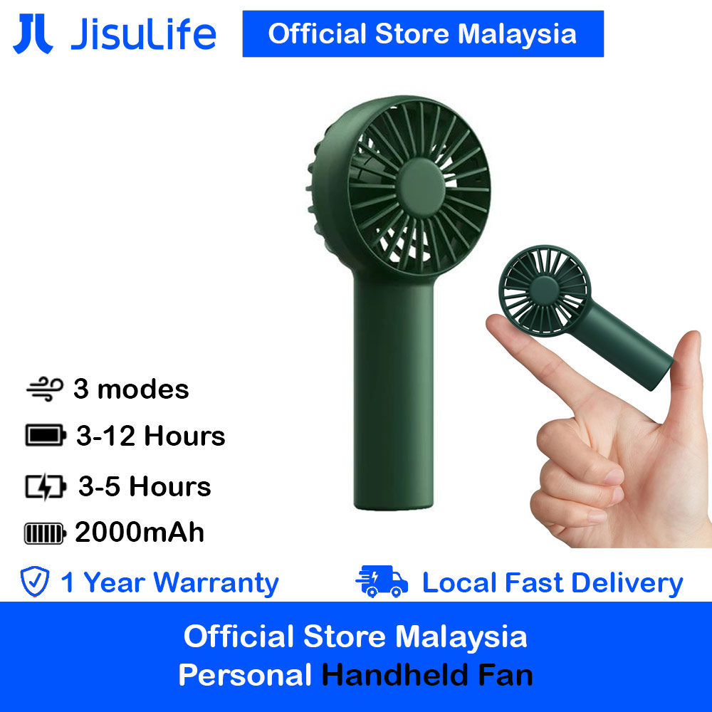 Picture of Jisulife Malaysia Mini Pocket Tiny Size Handheld Fan Portable Rechargeable 2000mAh for Outdoor Indoor Badminton Court Concert FA20 (Green) Red Design- Red Design Cases, Red Design Covers, iPad Cases and a wide selection of Red Design Accessories in Malaysia, Sabah, Sarawak and Singapore 