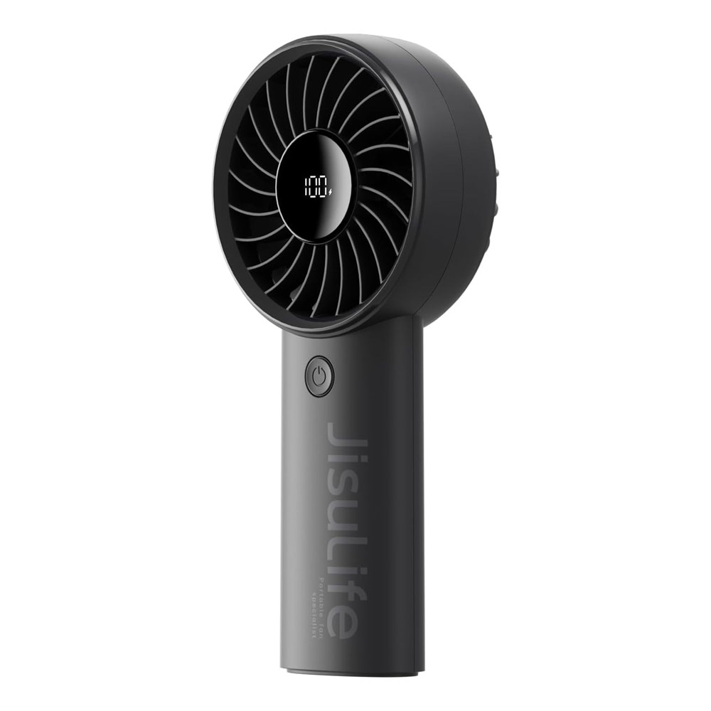 Picture of Jisulife Malaysia Powerful Handheld Fan Life4 Powerful Portable Fan with LED Display (5000mAh Black)