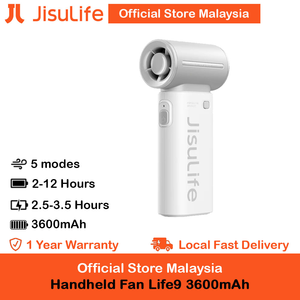 Picture of Jisulife Malaysia Life9 Handheld Fan Ultra Mini Compact Small Pocket Size Portable Handheld Fan Kipas Pegang Tangan Angin Kuat (3600mah Grey) Red Design- Red Design Cases, Red Design Covers, iPad Cases and a wide selection of Red Design Accessories in Malaysia, Sabah, Sarawak and Singapore 