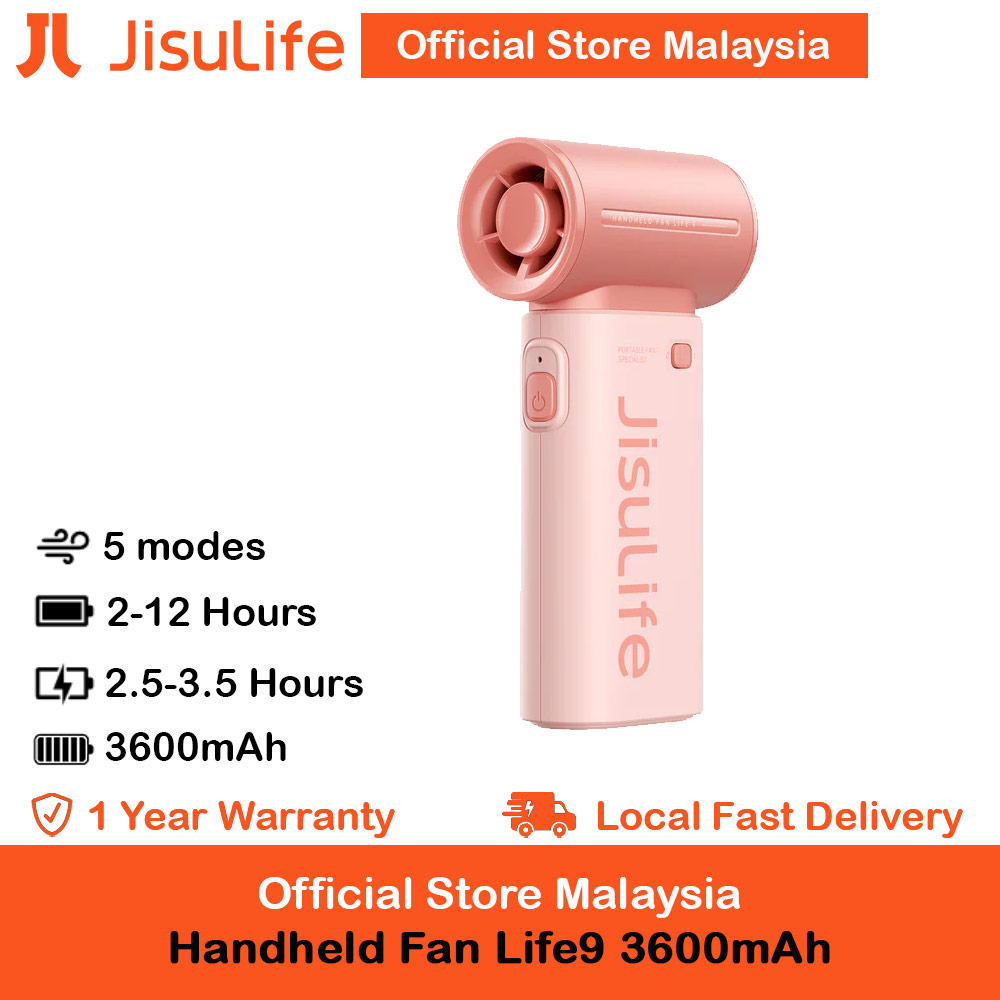 Picture of Jisulife Malaysia Life9 Handheld Fan Ultra Mini Compact Small Pocket Size Portable Handheld Fan Kipas Pegang Tangan Angin Kuat (3600mah Pink) Red Design- Red Design Cases, Red Design Covers, iPad Cases and a wide selection of Red Design Accessories in Malaysia, Sabah, Sarawak and Singapore 
