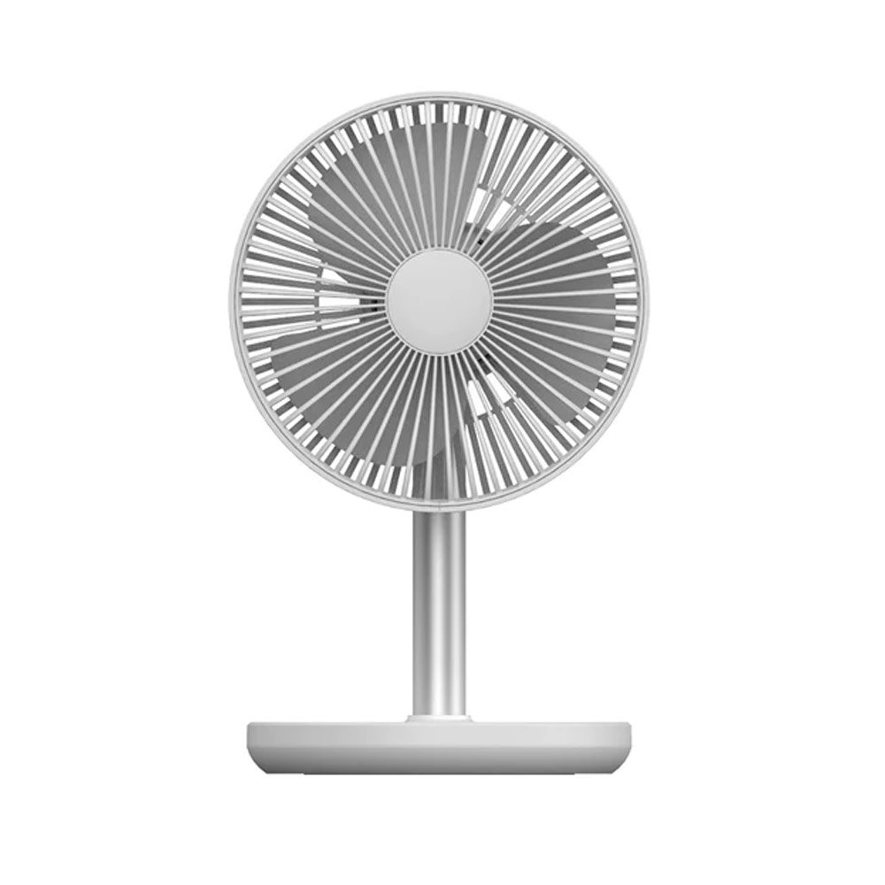 Picture of JISULIFE Malaysia Oscillating Rotation Desk Fan Portable Timer Setting Extendable Desktop Fan 8000mAh USB-C Rechargeable Electric Table Fan for Office Room Travel Outdoor Indoor Picnic FA13P (White)